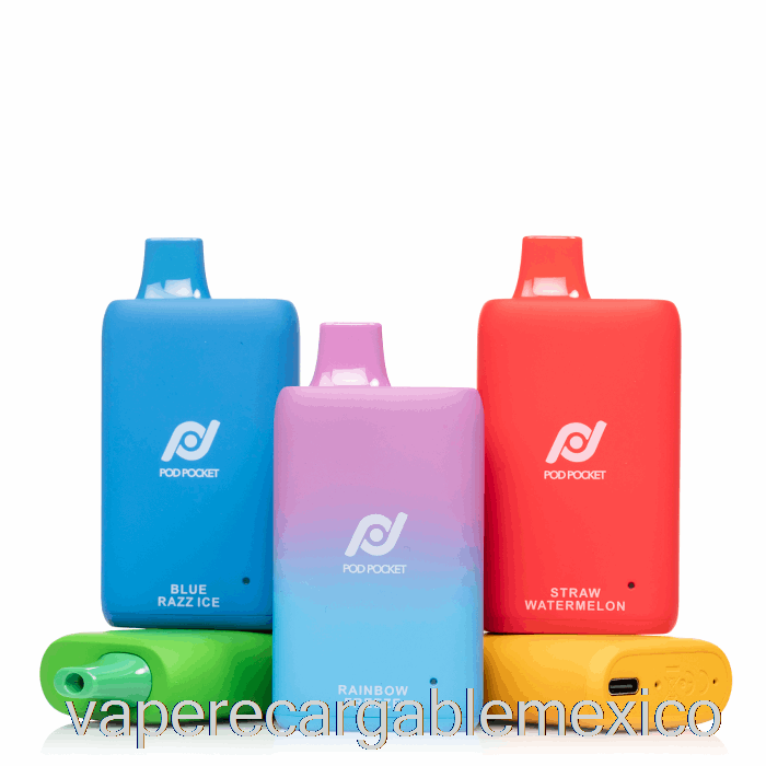 Vape Recargable Pod Pocket 7500 Gomitas Desechables Con Parche Salvaje
